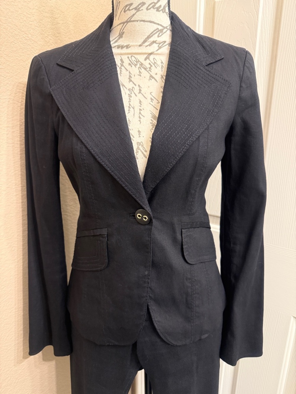 Bebe Linen Suit Set - Picture 2 of 6
